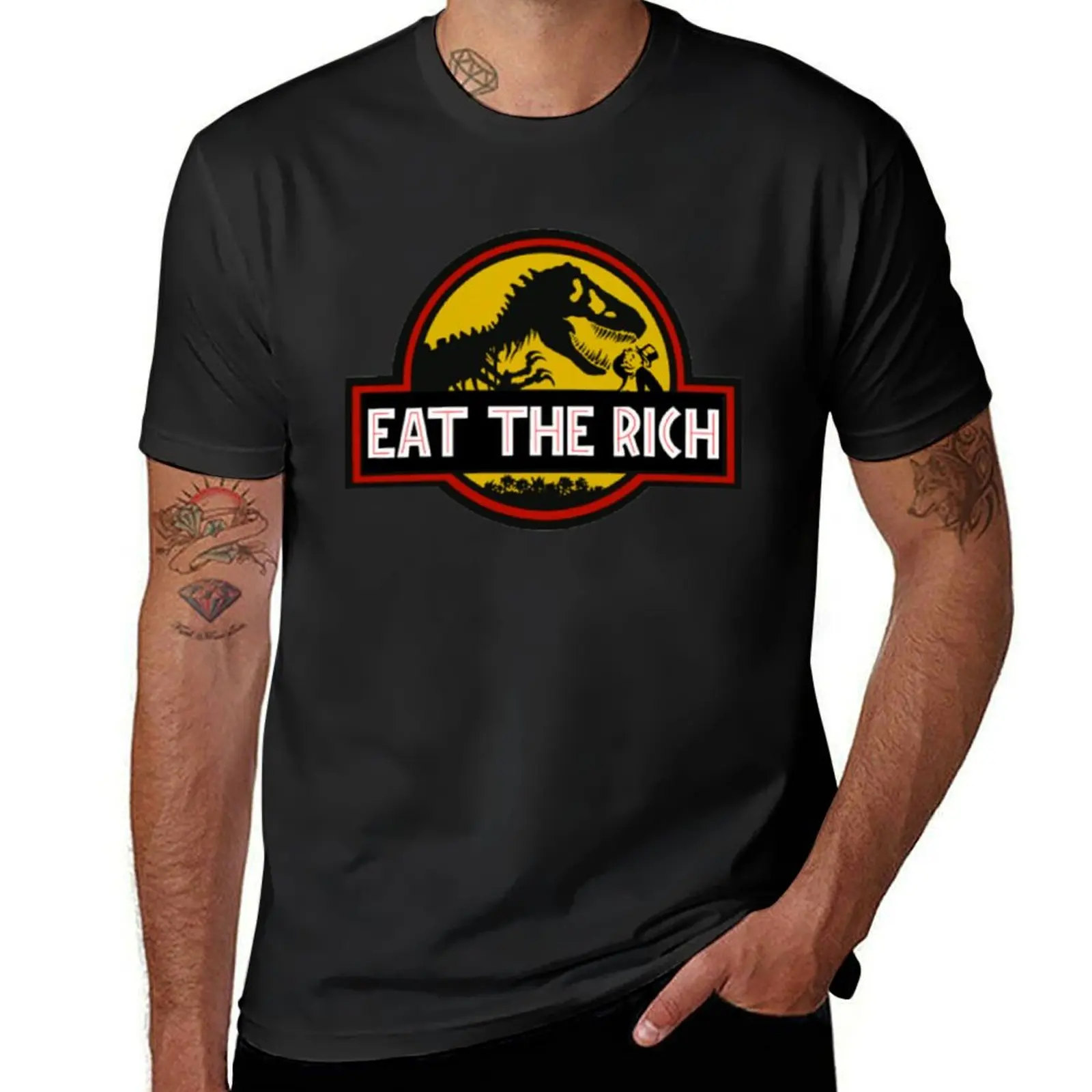 

Eat The Rich- Jurrasic Park T-Shirt Aesthetic clothing customs design your own mens champion t shirts