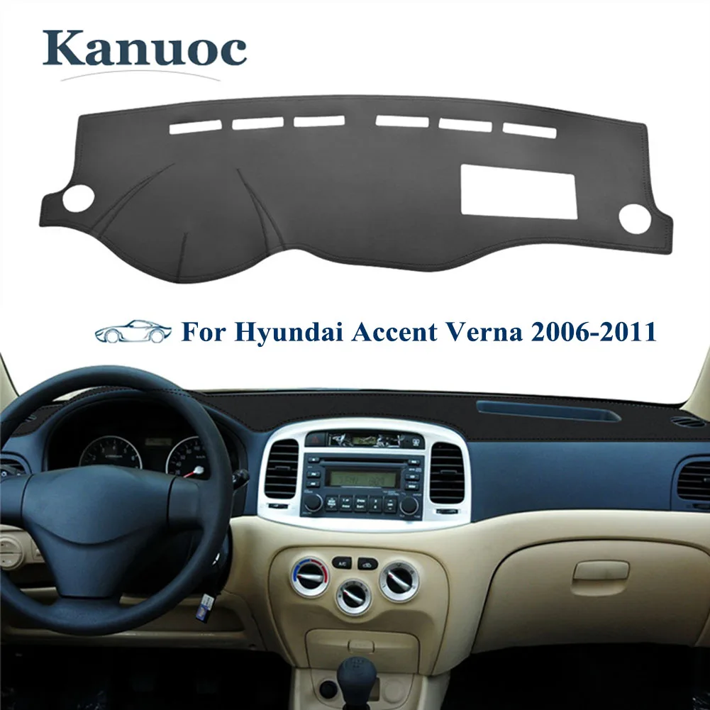 For Hyundai Accent Verna 2006 2007 2008 2009 2010 2011 Dashboard Sunshade Cover Mat Car Instrument Panel Pad Interior Accessory