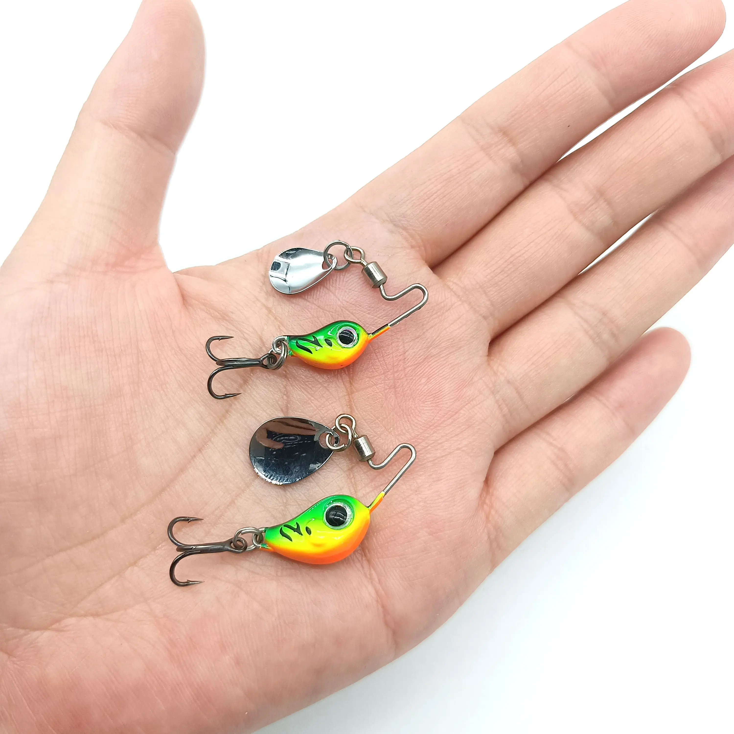 DUODUOYU 1pcs Mini VIB Jig Fishing Leurre 4g/8g Spinner Sinking Rotating Spoon Crankbait isca artificial  fishing accessories