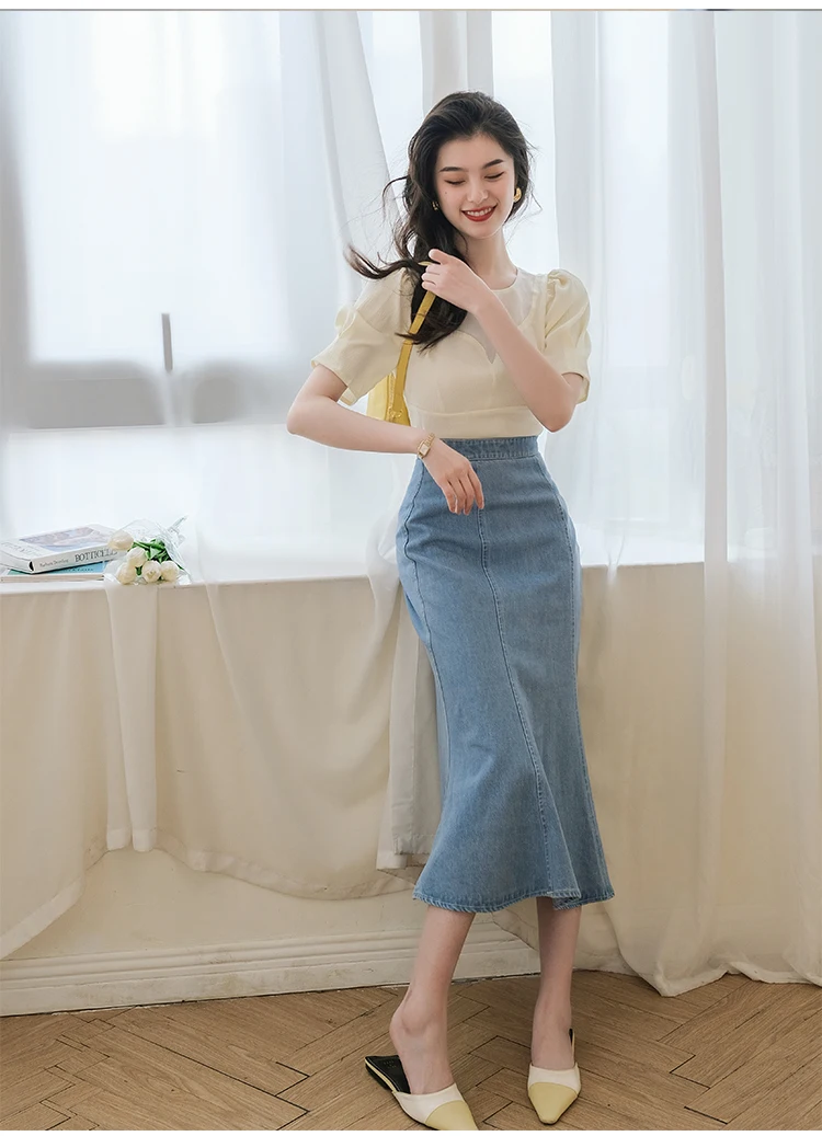 

Ron Vintage Heart Collar Color Blo Women's Top Summer 202 Design Sensation Chiffon ort Sve Korean Sle Bubble Sve