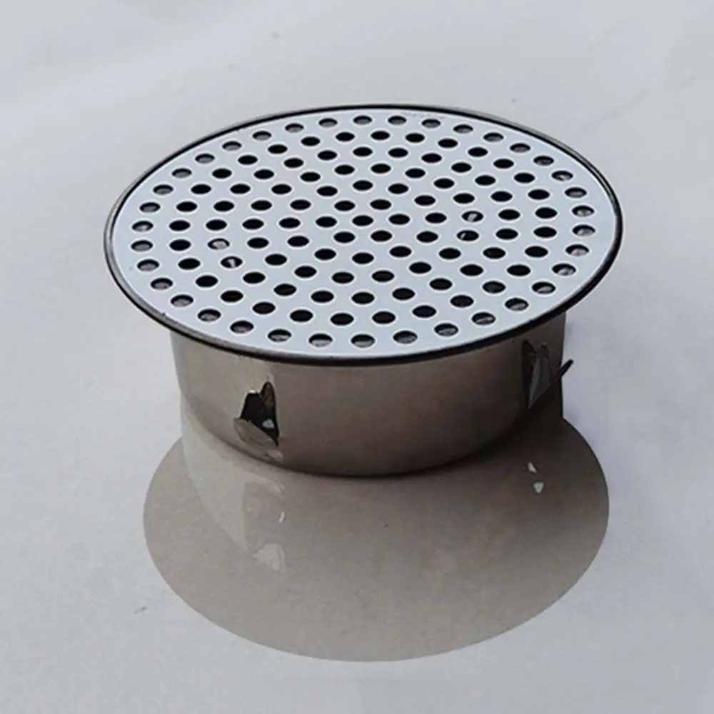 Round Hole Gutter Guard Net Anti-blocking SUS 304 Stainless Steel Drainage Mesh Cover Vent Multifunctional