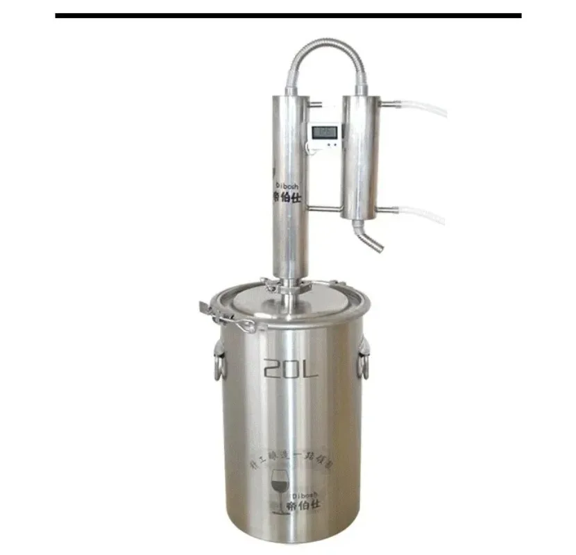 20L Essential Oil Distiller for Home Use for DIY Aromatherapy Kit for Small Batch Extraction Machine for Herbal Plant Steam