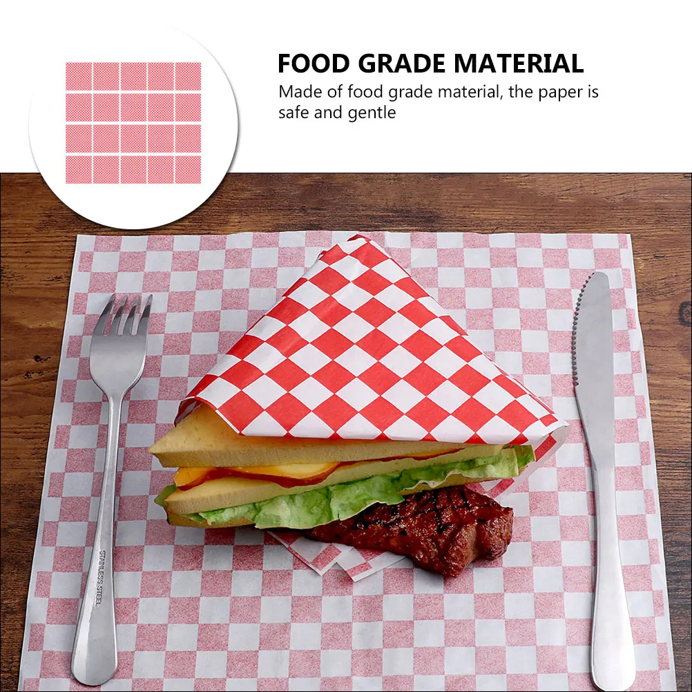 

400pcs Food Wrapping Paper Waterproof Grease Resistant Multipurpose Baking Craft Use Safe Gentle Packing Household Vintage