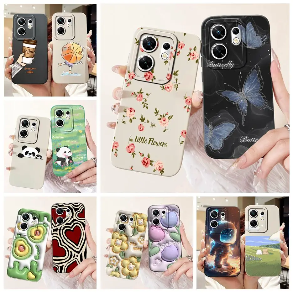 For Infinix Zero 30 4G Case X6731B New Fashion Pattern Cover Soft TPU Phone Case For Infinix Zero 30 Zero30 5G Funda 6.78'' Bags