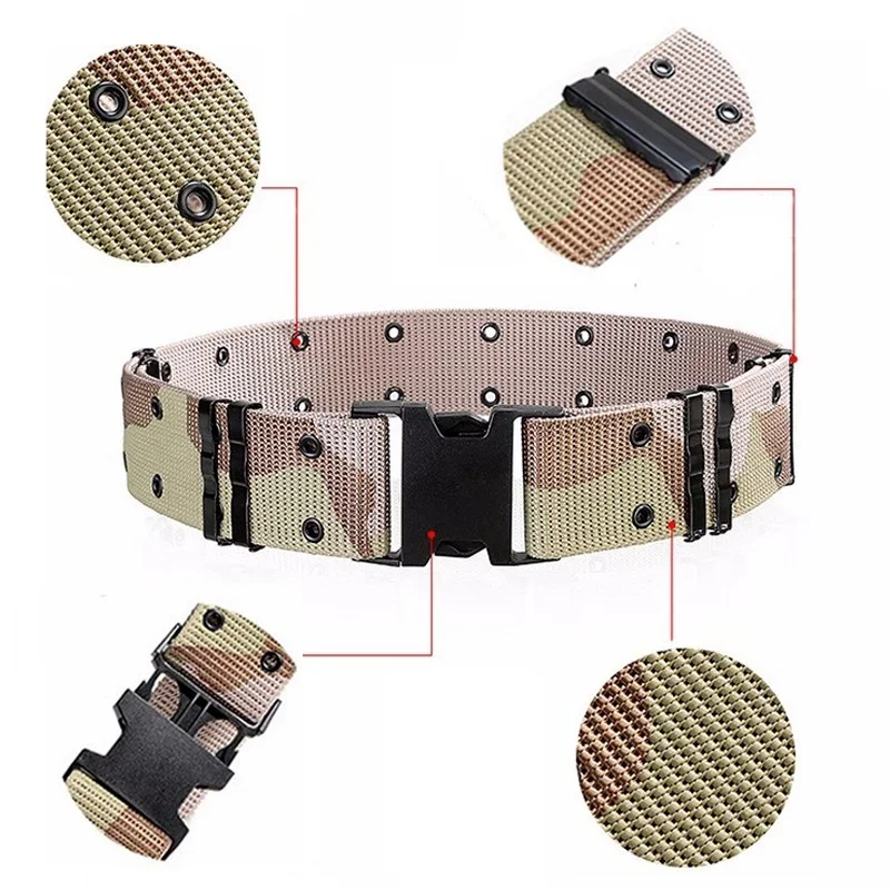 Tactical Belt Adjustable Security Military Heavy Duty Rescue Belt for Outdoor Sports and Hunting