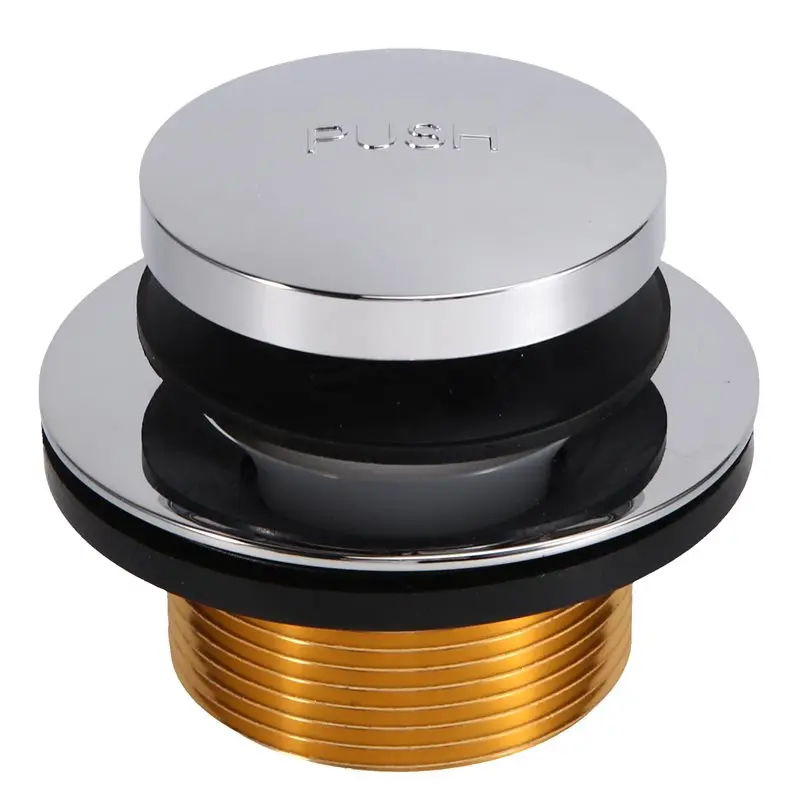 PORK-For LDR 502 5108CP Chrome Toe Touch Bath Tub Drain Stopper With Flange And Drain Washer