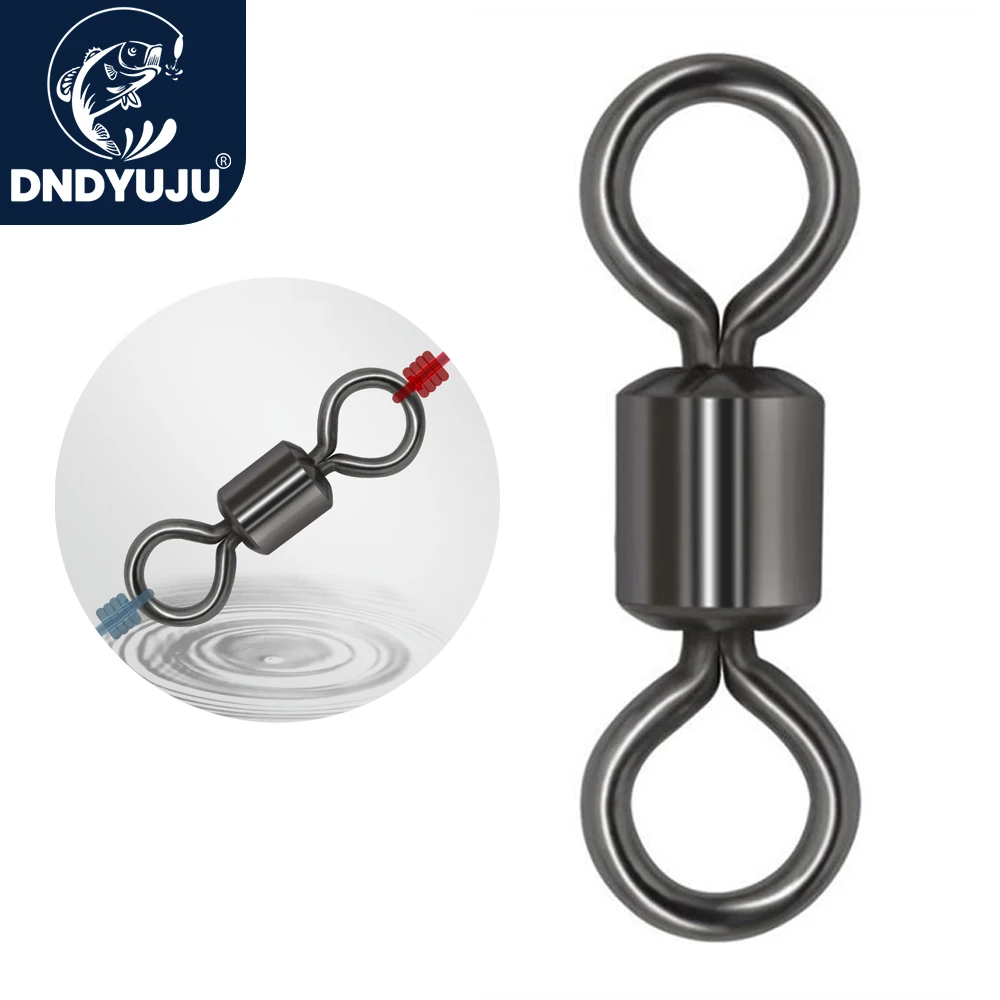 

DNDYUJU 30-100 шт. подшипник для рыболовного бочонка, вращающийся вертлюг с твердым кольцом, коннектор, аксессуары для рыбалки, инструменты для рыбалки