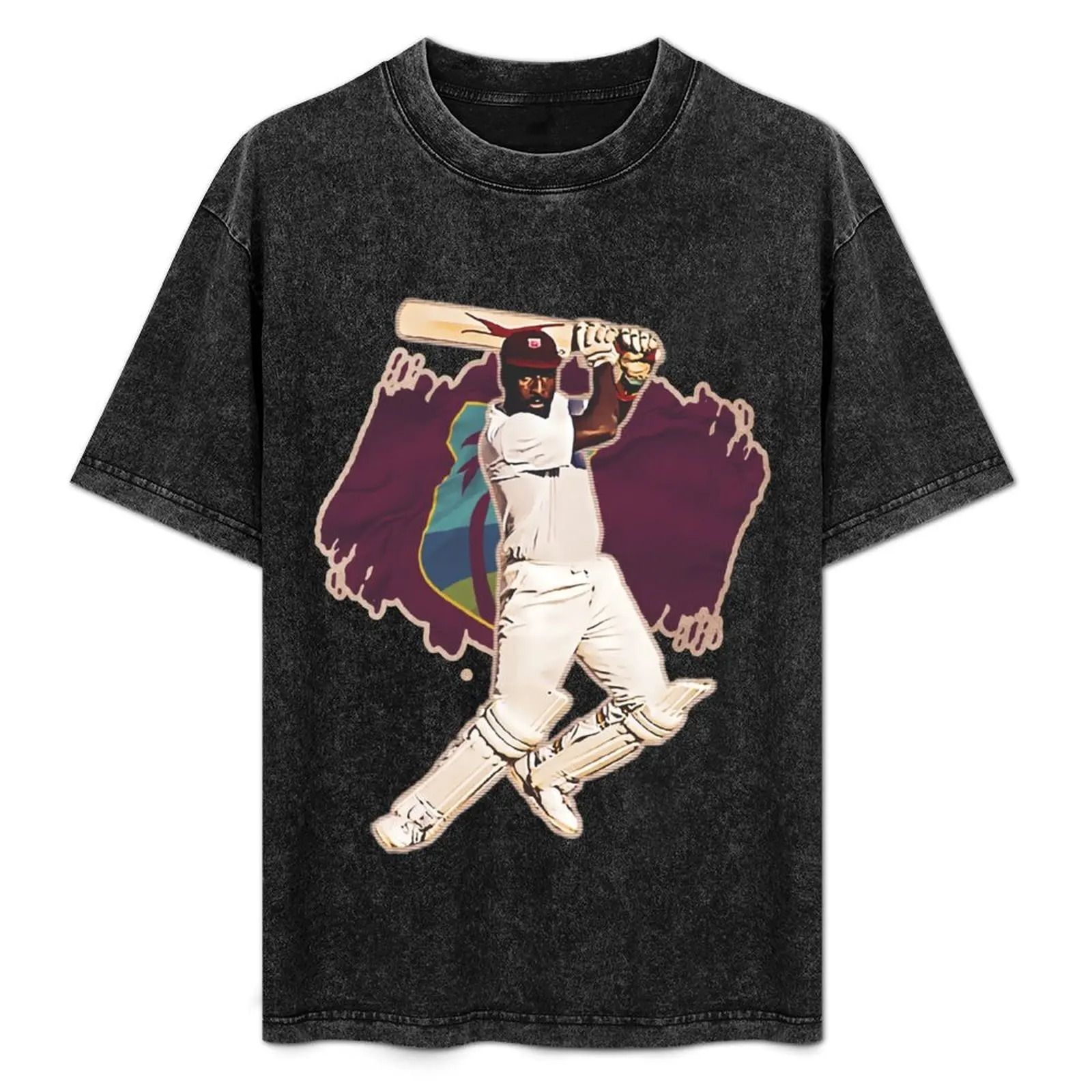

Viv Richards-West Indies Cricket Player-Batsman-Retro T-Shirt Breathable Sportswear T-Shirt for Men