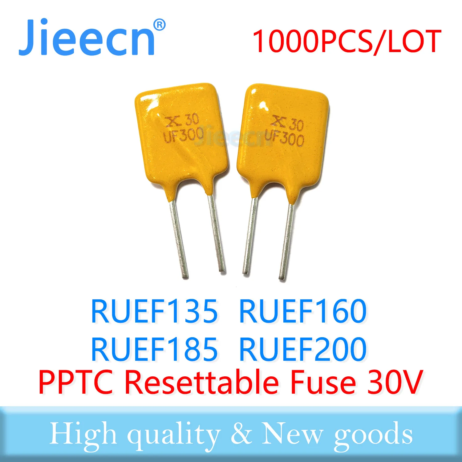 RUEF135 RUEF160 RUEF185 RUEF200 30V UF135 UF160 UF185 UF200 JK30-135 JK30-160 JK30-185 JK30-200 Resettable Fuse PPTC RUEF JK30