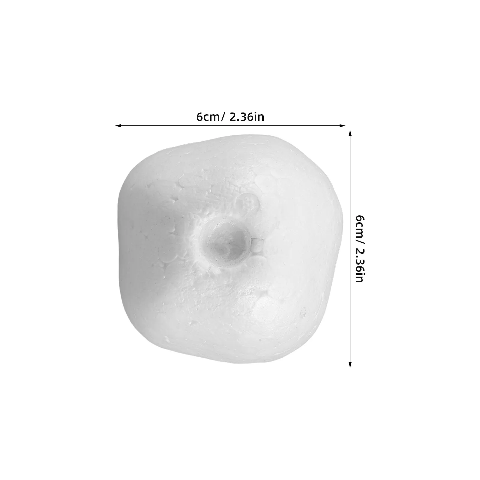 20Pcs Artificial Pomegranate Polystyrene Foam Balls White Blank Craft for DIY Ornament Table Decoration Wedding Party Easter