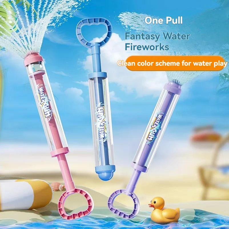 Uittrekbare rekwisieten, elektrisch watergeweer voor kinderen, speelgoedpistool, speelgoedpistool voor kinderen, sproeier, draagbaar, groot, vuurwerk, strand