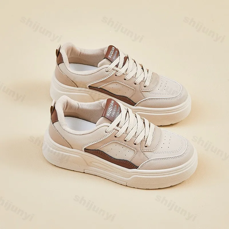 

Женские повседневные кроссовки 2026: Новинка весны, комфортные, мягкие, дышащие, на платформе, увеличивающие рост, модные универсальные спортивные туфли на плоской подошве