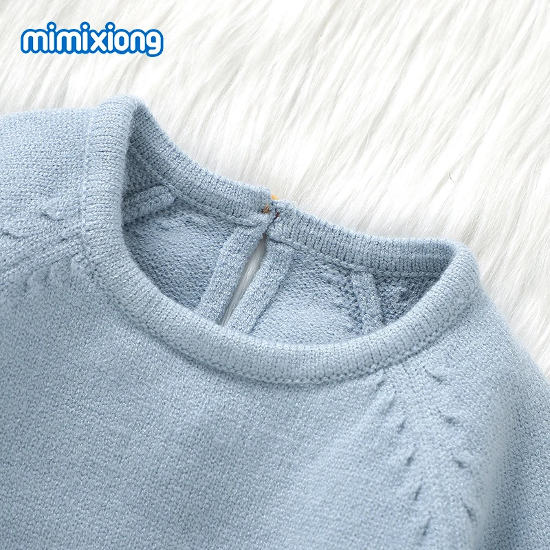 Infant Baby Boys Girls Bodysuits Clothes Autumn Outerwear Newborn Crew Neck Long Sleeve Knit Onesie 0-18m Autumn Toddler Outfits