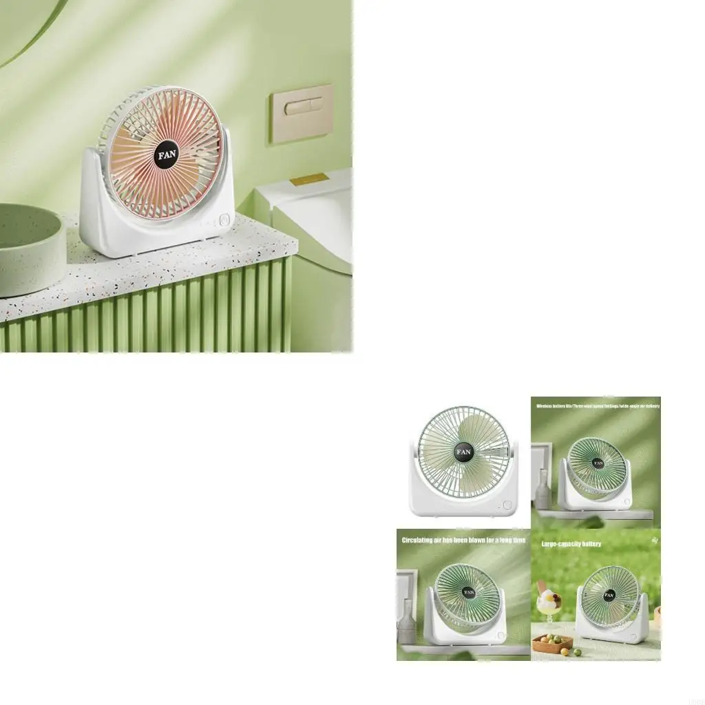 مروحة تبريد صغيرة عملية لتدوير الهواء مع 3 سرعات قابلة للتعديل #1