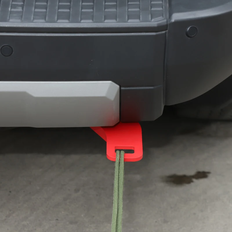 

For Toyota Land Cruiser Prado 250 LC250 2024 2025 Car Iron Tow Hook Rescue Rear Trailer Hook Metal Red Black Cover Accessories