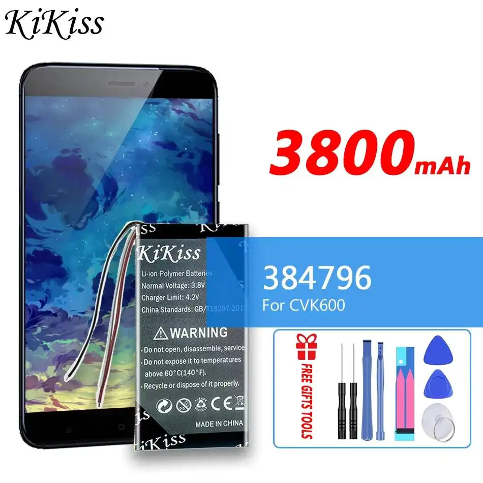 

Аккумулятор для мобильного телефона 3800 мАч, совместимый с CVK600, надежный, 384796