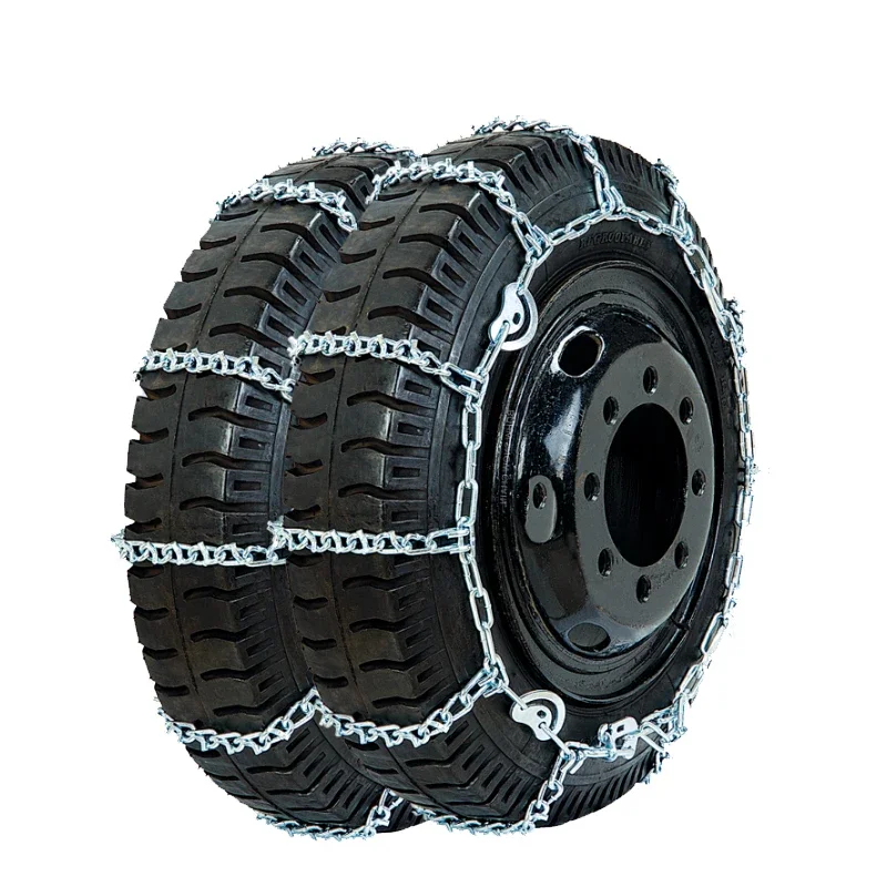 Snow Tire Chains High Quality Tire Chain For Dual Tire Truck Alloy Steel Double Truck Snow Chains With V Bars