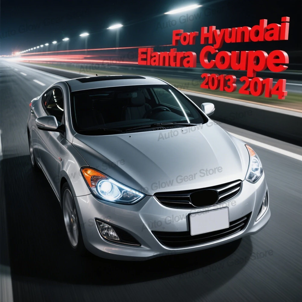 

2 светодиодных противотуманных фар 6000K белого цвета, аксессуары для Hyundai Elantra Coupe 2013 2014