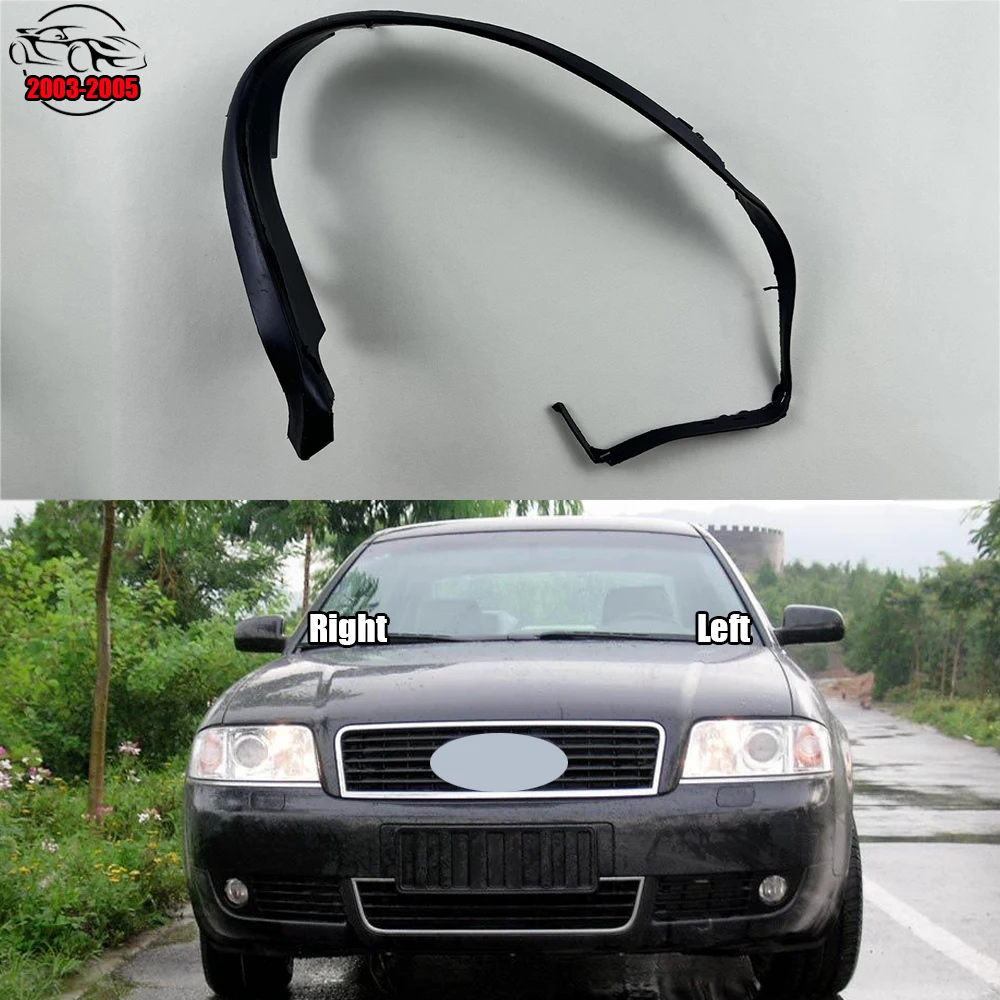 

For Audi A6 C5 2003 2004 2005 Car Headlight Rubber Sealing Strip Trim Waterproof Gasket Headlamp Decorative Strip