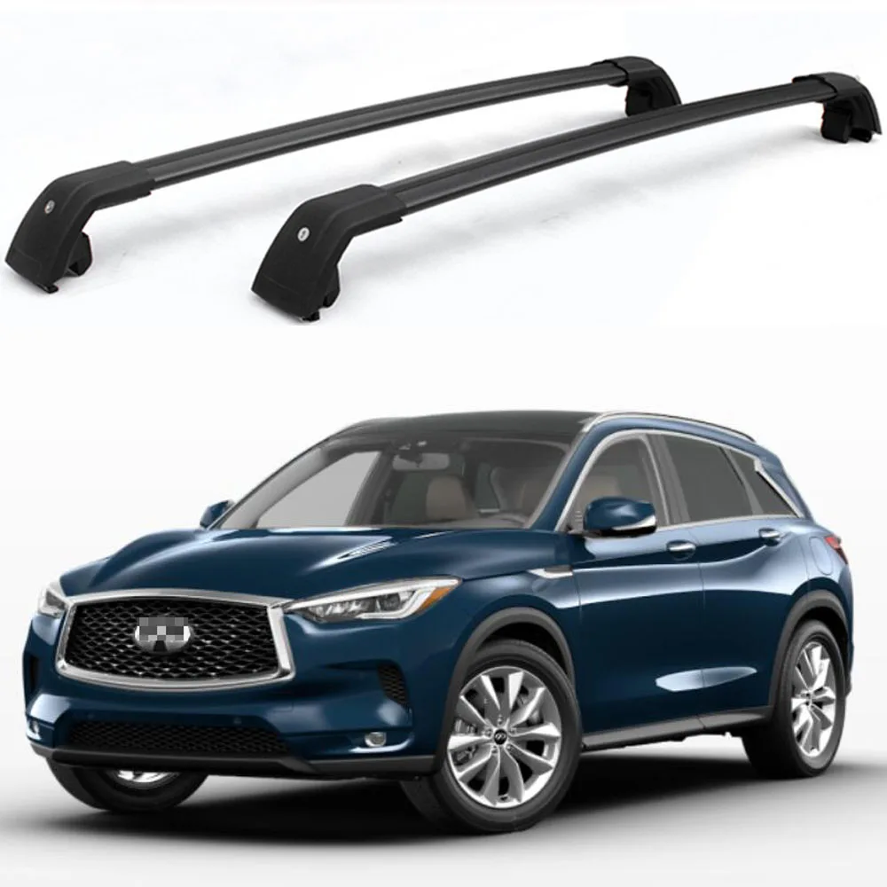 2Pcs Lockable Roof Crossbars Cross Bar Rack Cargo fit for Infiniti QX50 2019 20 21 22 23