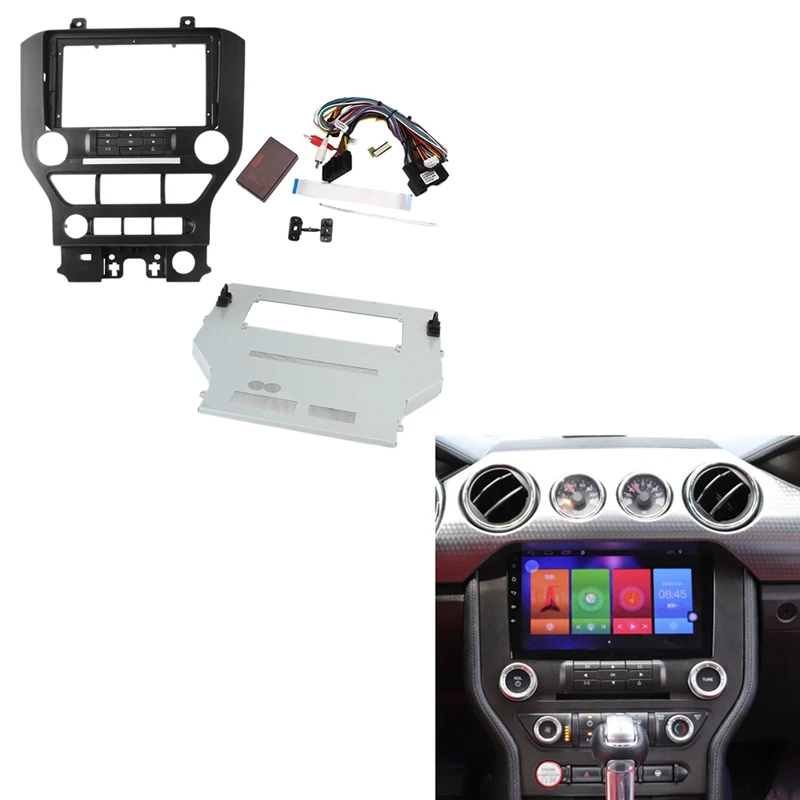 

Android 9Inch Radio Navigation DVD Mounting Dashboard Trim Fascia Frame For Ford Mustang 2015-2019