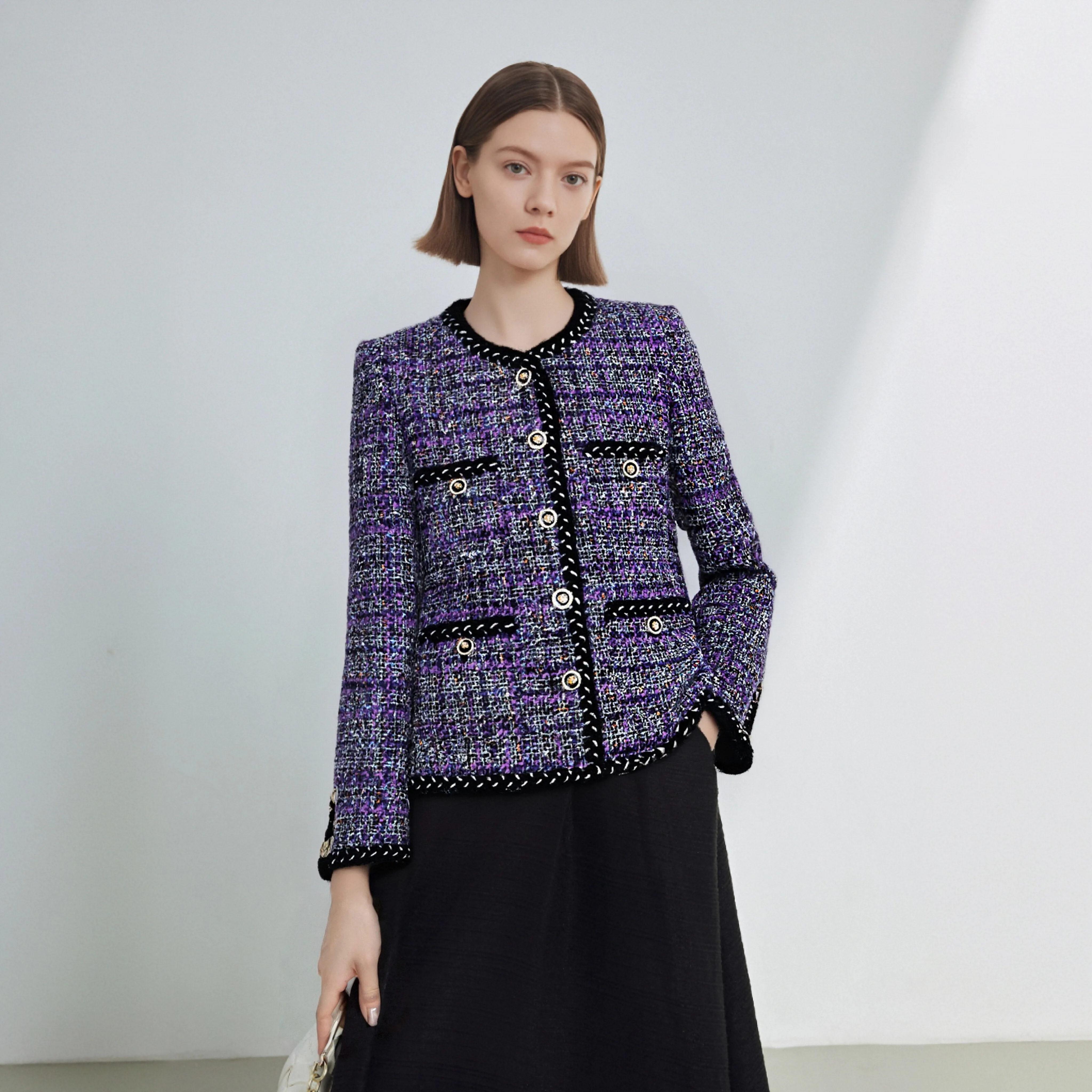 

Zixia Fairy Light Luxury Tweed Jacket Fashionable Elegant Comfortable New Arrivals Women's Clothing