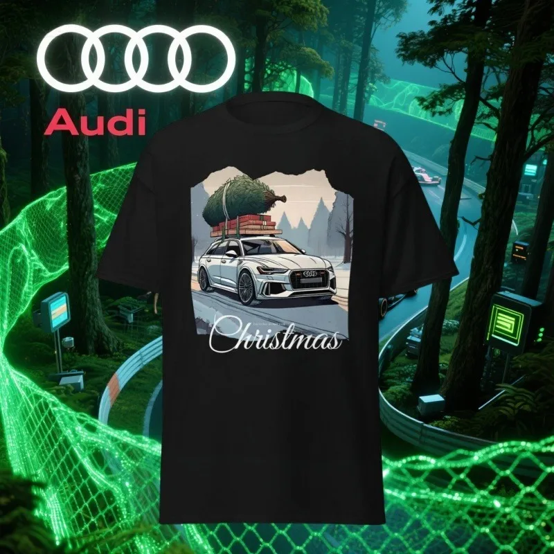 

Bestselling Audi Car Printed Men's Cotton T-shirt Street Wear Sports and Leisure Summer Lifestyle Club Short Sleeved 2025 Summer