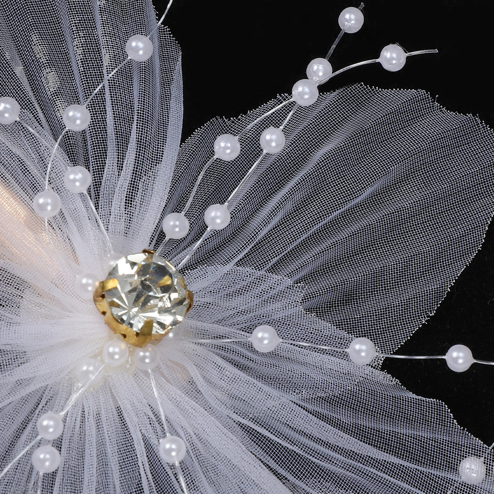 

Flower Hair Clips Women Yarn Wrinkle Barrettes Bridal Accessories Durable Practical Fits Parties Occasions Hair Flowers