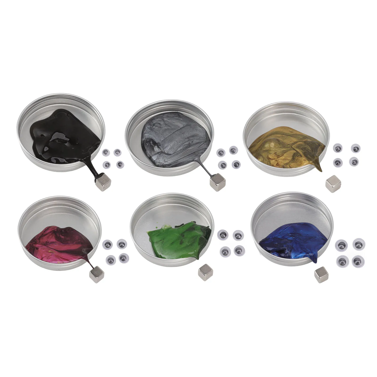 Stucco magnetico Giocattoli antistress con fango rimbalzante magnetico in resina sicura ad alta elasticità con magnete