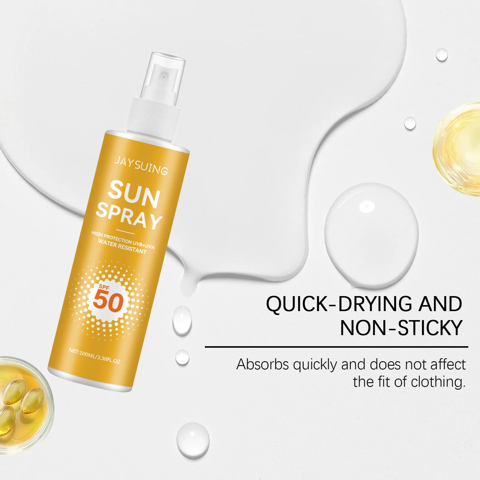 Spf50 واقي من الشمس للوجه وجسم الوجه والأشعة فوق البنفسجية واقية للتحكم في الزيوت ترطيب كتلة الشمس منعش مقاوم للماء واقية من الشمس رذاذ