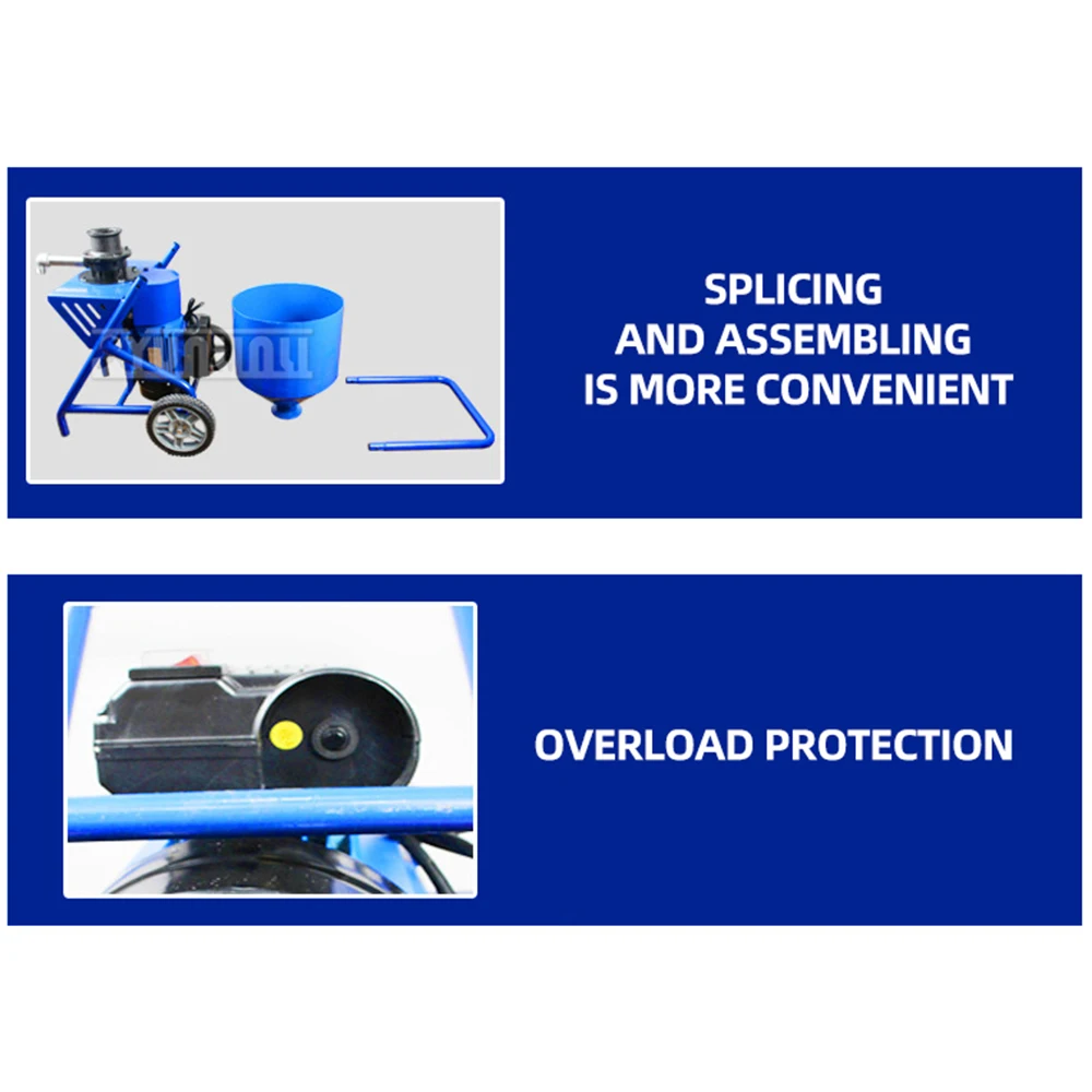 220V Electric Putty Coating Particle Grinding Machine Airless Spraying Machine for Putty Powder Paste Home Improvement Tool