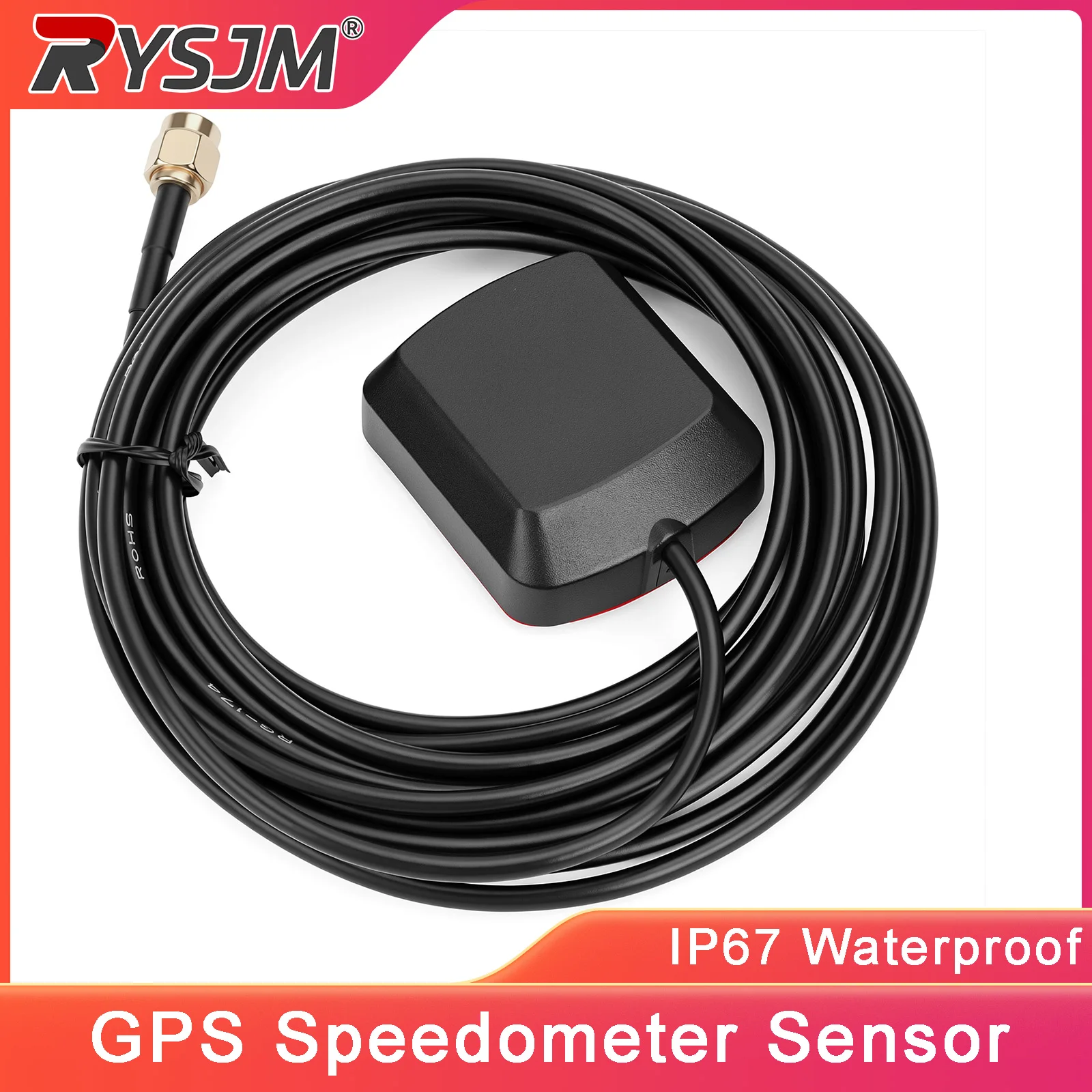 1PCS Bluetooth-Compatible GPS Speedometer Tachograph Sensor IP67 Waterproof GPS Antenna