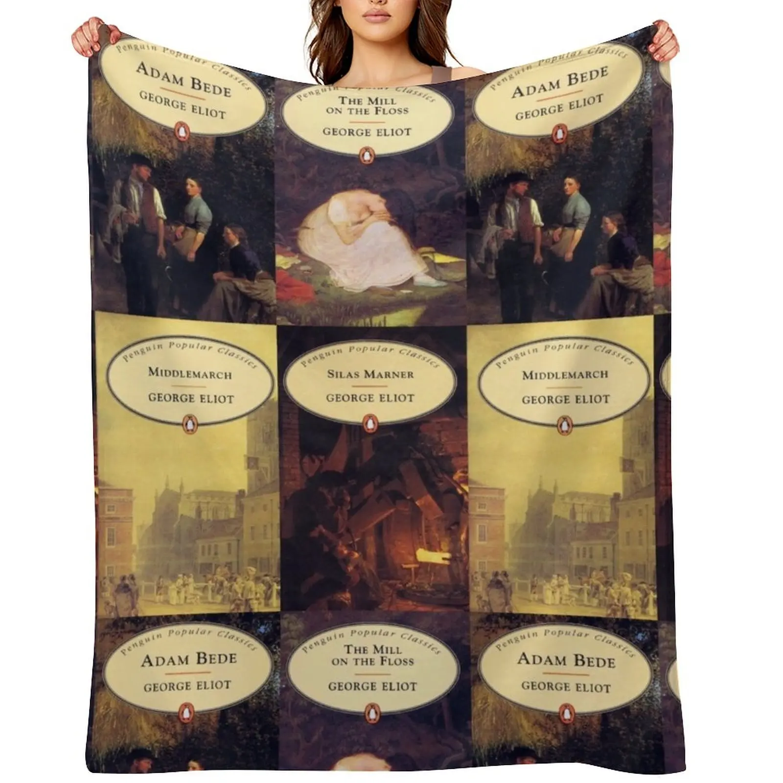 George Eliot books Throw Blanket Beautifuls Luxury Throw Soft Big Summer Vintage Sofa Quilt Blankets