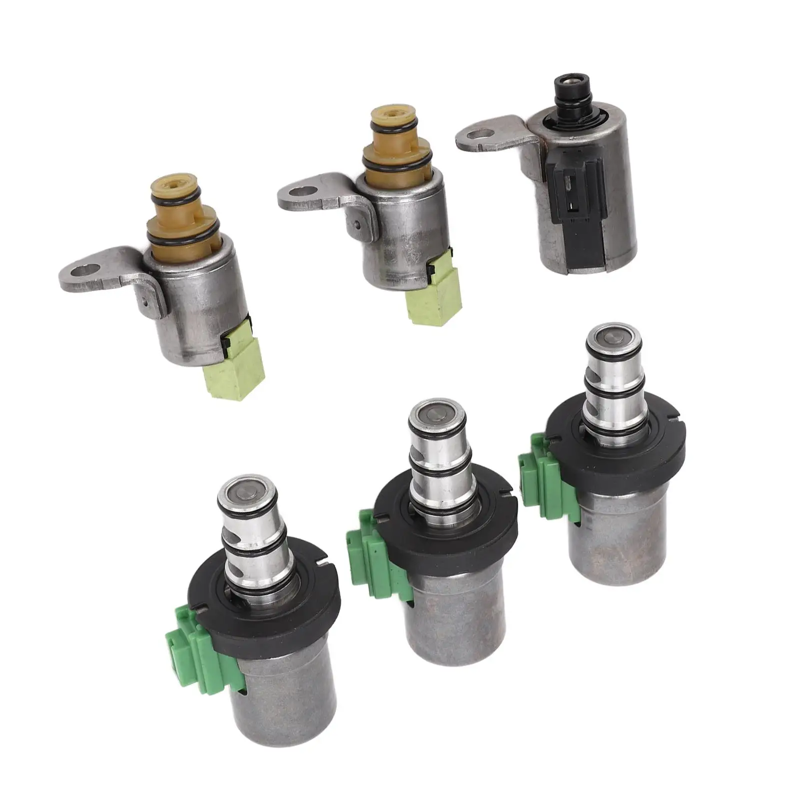 6PCS Transmission Solenoid Set 4F27E ABS Metal for Mazda CX-7 MPV 2 3 5 6 Automatic Replacement