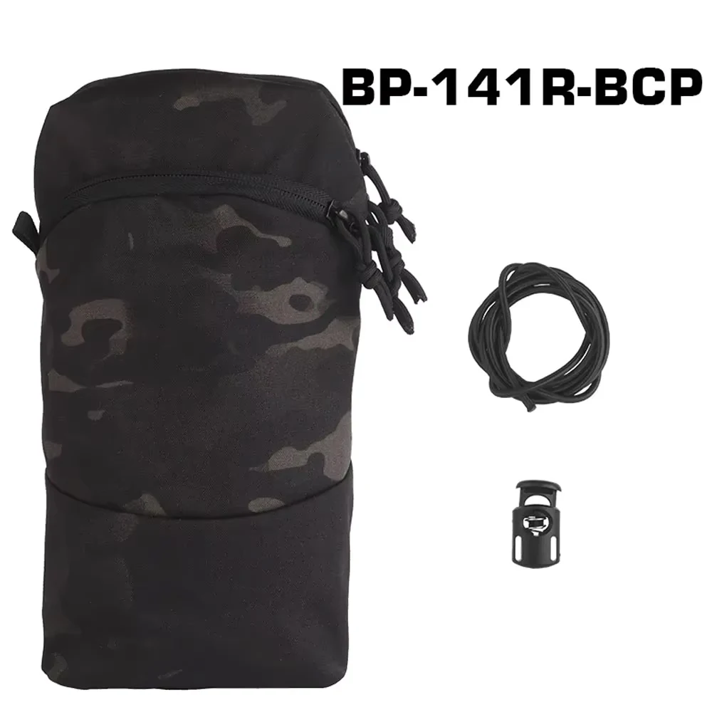 

GP Vertical 12X6 Sundries Bag Tactical Molle Back Panel Accessory Bag Multi functional Camo Universal Pouch