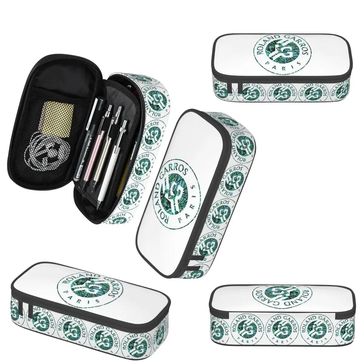 Roland garros estojo de lápis para presentes de estudantes caixa de caneta saco de lápis suprimentos de papelaria saco de suporte de caneta