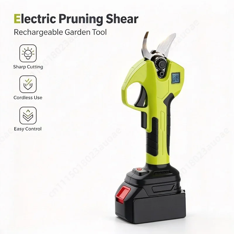 Rechargeable Handheld Electric Pruning Shears Portable Garden Tool for Fruit Tree Branch and Twig Trimming