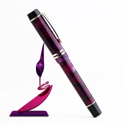 MAJOHN Final Craftsman M600S Pen, Resin Plating, Big Bright Pointed Adult Student Writing Practice Ink Pen, Gift Box Stationery