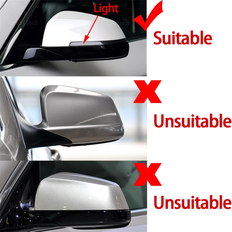 High Quality Mirror Cover M Style Side Rearview Mirror Cover Cap Trim for BMW 5 6 7 series 5GT F10 F11 F07 F06 F12 F13 F01 F02