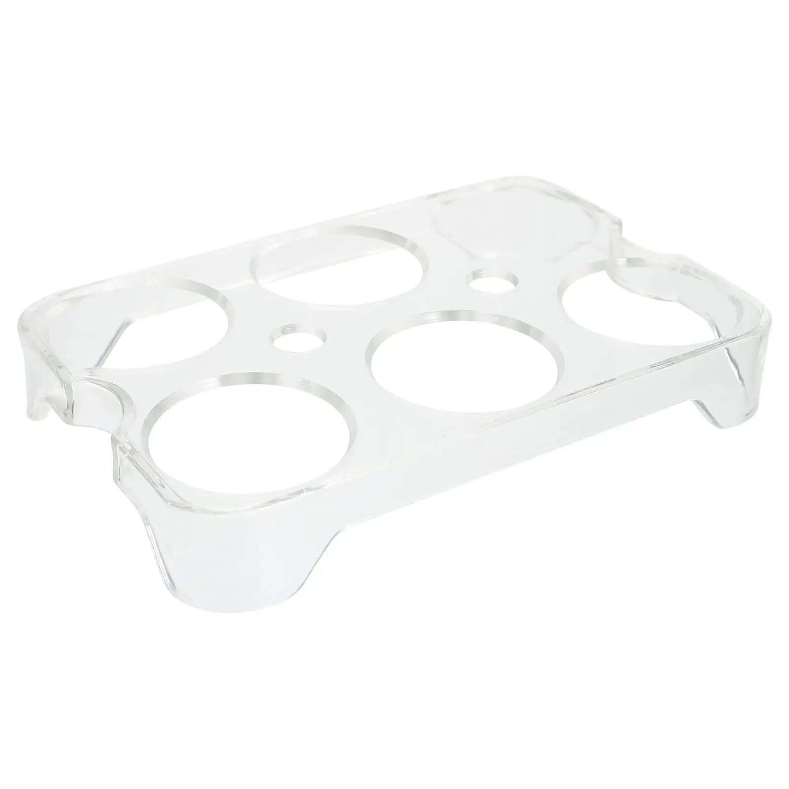 6/8 Grids Refrigerator Egg Tray Transparent Egg Storage Box Practical Fixed Egg Rack Portable Shockproof Anti-Fall Egg Container