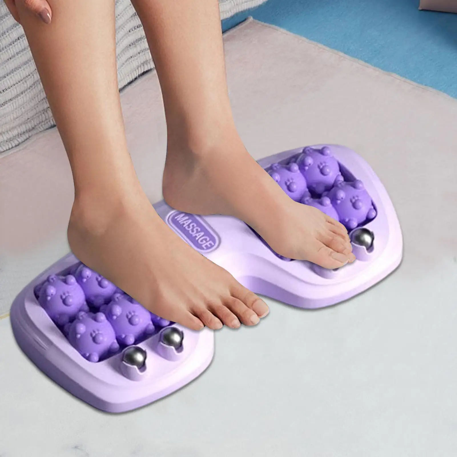 

Роликовый массажер для ног Массаж ног Магнитный ролик с шариками Многоточечный массаж ног Терапия ног Тренировочный массажер для ног