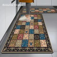 VIKAMA 1/2pc Absorbent Diatomite Earth Floor Mat Vintage Kitchen Bathroom Living Room Laundry Stain Resistant Carpet Home Decor