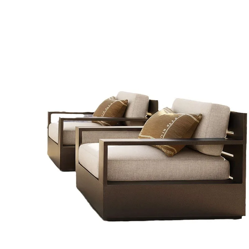 

Customizable outdoor aluminum garden sofa combination