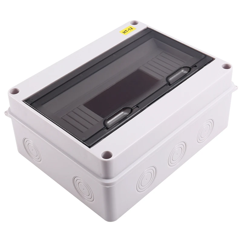 

HT-12 Way IP65 Mcb Breaker Box Распределительная защитная коробка ABS Power Электронный корпус на DIN-рейку для автоматического выключателя