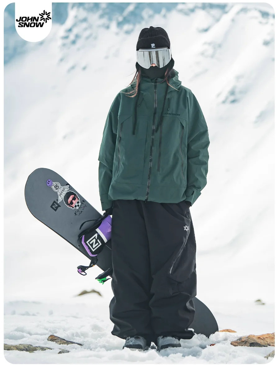 John Snow Waterproof Ski Suit Set for Women & Men Thermal Insulated Snowboard Jacket Pants  Skiing Outfit for Winter Sports