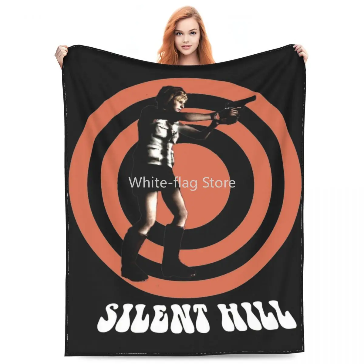 Comfort Heather Silent Hill 3 Blanket Merch Bedding Decorative Horror Game Blanket Throw Lightweight Fleece for Car