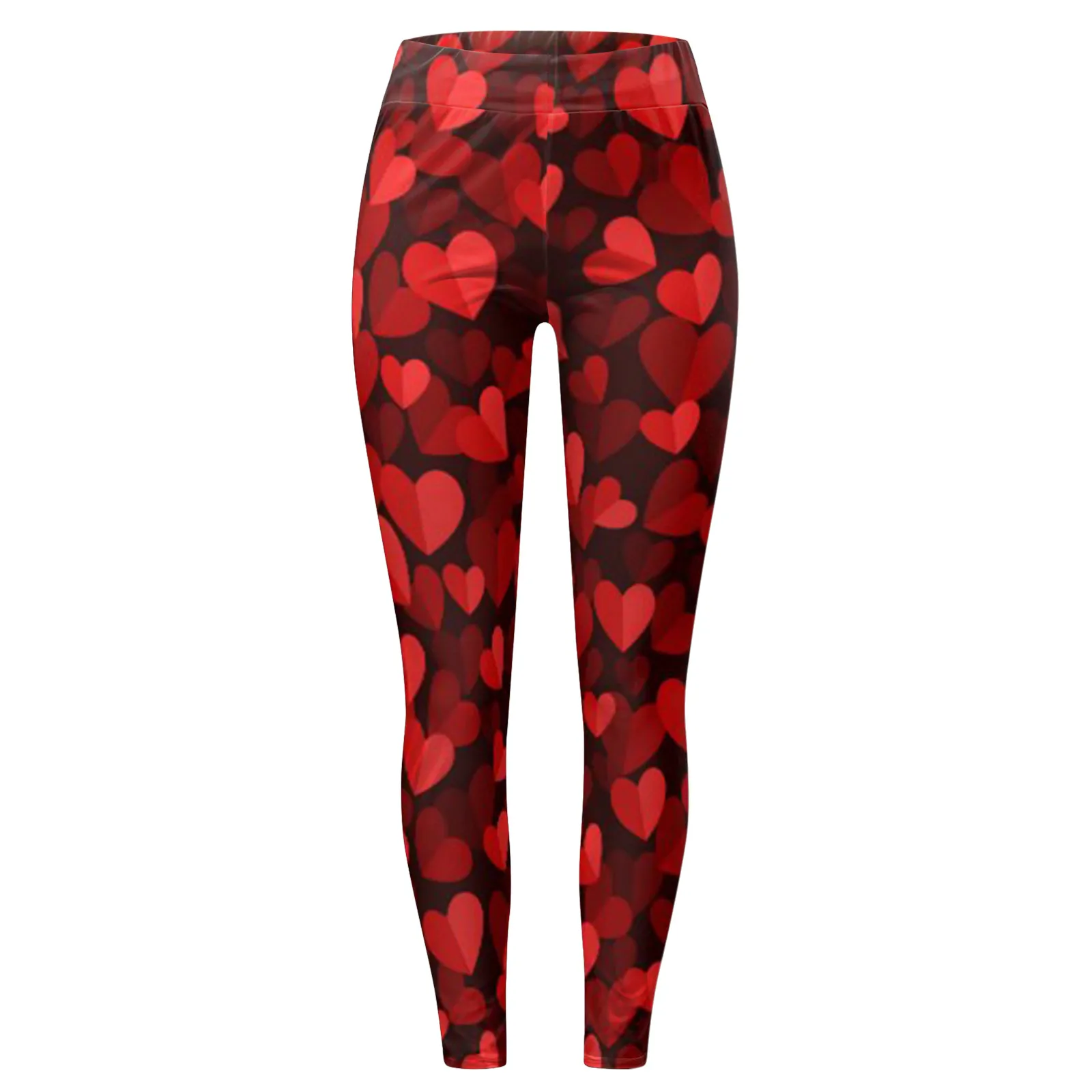 Valentine's Day-mallas personalizadas con estampado de amor para mujer, Leggings largos para correr, ropa Punk de cintura alta, 2000