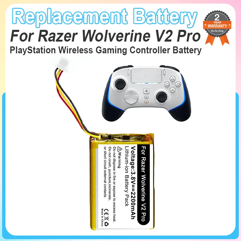FT103049P pour Razer Wolverine V2 Pro PlayStation contr�leur de jeu sans fil accessoires pi�ces de batterie