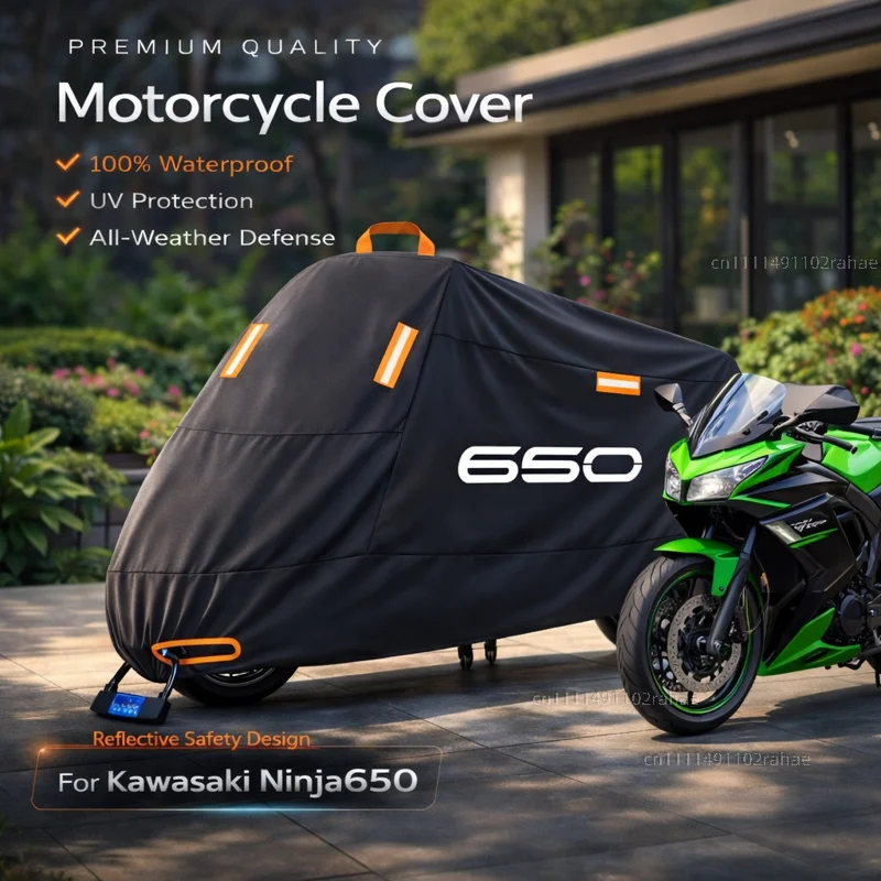 

Чехол для мотоцикла Kawasaki Z650 Z, водонепроницаемый, утолщенный, из полиэстера, с защитой от УФ-излучения, для улицы, от дождя, пыли и солнца, чехол для скутера