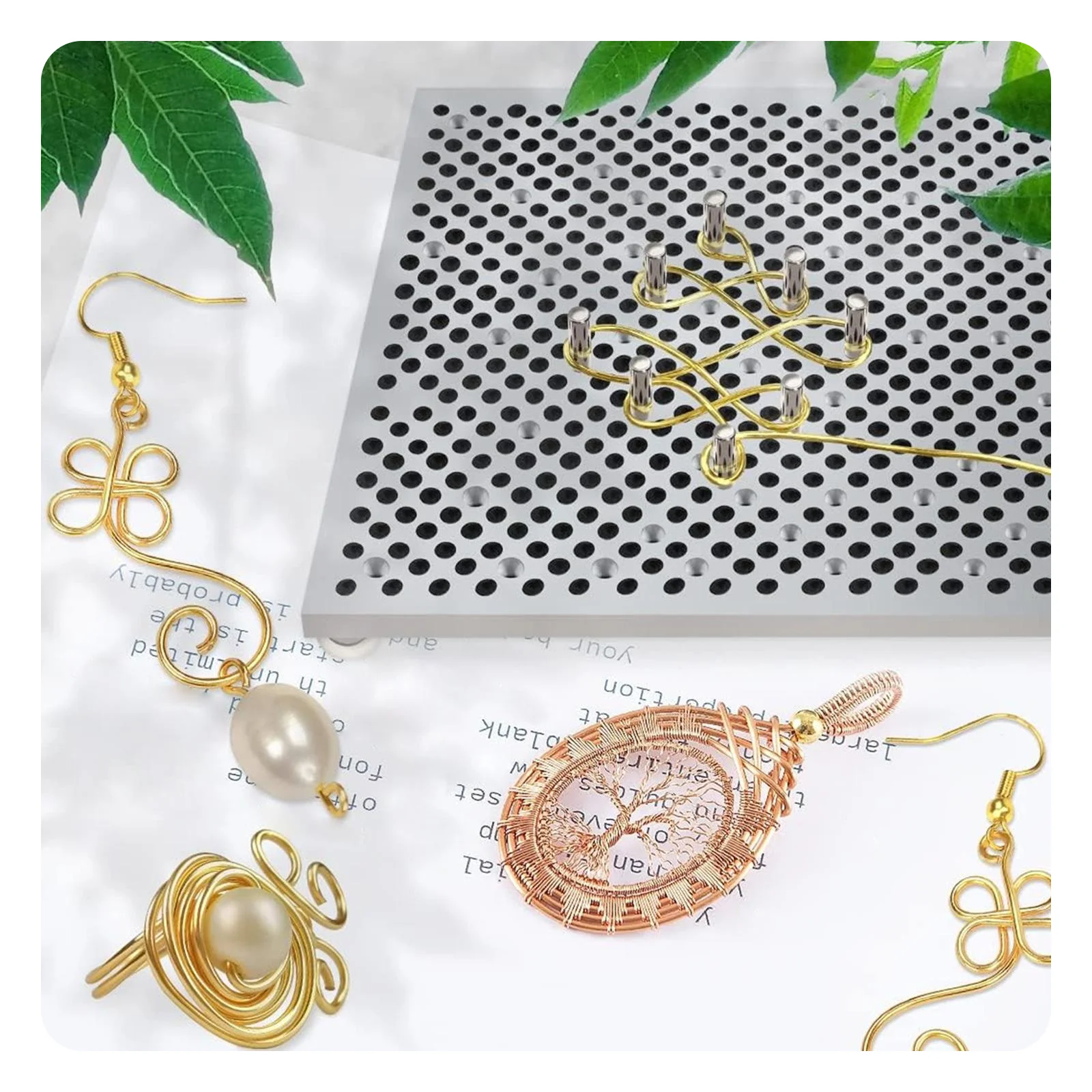 Gabarito de dobra de fio, supr - Wire Jewelry Making Jig avaliação e preço